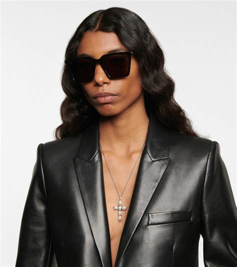 ysl 474|SL 474 Square sunglasses in black .